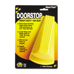 Master Caster Giant Foot Doorstop, No-Slip Rubber Wedge, 3.5w x 6.75d x 2h, Safety Yellow orginal image