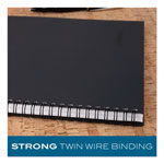 Cambridge Wirebound Business Notebook, Wide/Legal Rule, Black Cover, 11 x 8.5, 80 Sheets view 4