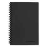 Cambridge Wirebound Business Notebook, Wide/Legal Rule, Black Cover, 8 x 5, 80 Sheets orginal image