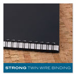 Cambridge Wirebound Guided Business Notebook, QuickNotes, Dark Gray Cover, 8 x 5, 80 Sheets view 1