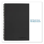 Cambridge Wirebound Guided Business Notebook, QuickNotes, Dark Gray Cover, 8 x 5, 80 Sheets view 2