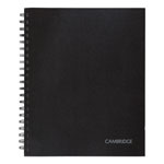 Cambridge Hardbound Notebook w/ Pocket, 1 Subject, Wide/Legal Rule, Black Cover, 11 x 8.5, 96 Sheets orginal image