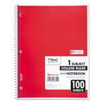 Mead Spiral Notebook, 1 Subject, Medium/College Rule, Assorted Color Covers, 11 x 8, 100 Sheets view 2