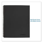 Cambridge Wirebound Business Notebook, Wide/Legal Rule, Black Cover, 9.5 x 6.68, 80 Sheets view 5