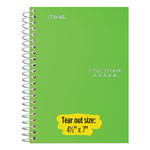 Mead Wirebound Notebook, 1 Subject, College Rule, Assorted Color Covers, 7 x 5.5, 100 Sheets view 3