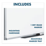 Mead Dry-Erase Board, Melamine Surface, 36 x 24, Silver Aluminum Frame view 5