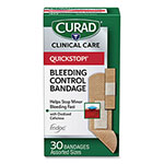 Curad QuickStop Flex Fabric Bandages, Assorted, 30/Box view 1