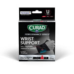 Curad Universal Wraparound Wrist Supports, Black, Neoprene view 1