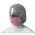 Medline Prohibit Face Mask w/Eyeshield, Polypropylene/Cellulose, Purple, 25/Box view 1