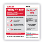 Maxim Facility+ RTU Disinfectant, Unscented, 32 oz, 6/Carton view 1