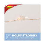 Command® Clear Hooks and Strips, Plastic, Decorating Clips, 20 Clips and 24 Strips/Pack view 2