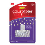 Command® Adjustables Repositionable Mini Clips, Plastic, White, 0.5 lb Capacity, 14 Clips and 12 Strips view 4