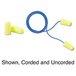 3M E-A-Rsoft Yellow Neon Soft Foam Earplugs, Corded, Regular Size, 200 Pairs view 1