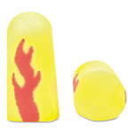 3M E-A-Rsoft Blasts Earplugs, Uncorded, Foam, Yellow Neon/Red Flame, 200 Pairs view 1