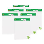 Post-it® Vertical-Orientation Self-Stick Easel Pad Value Pack, Unruled, Green Headband, 30 White 25 x 30 Sheets, 6/Carton view 2