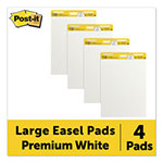 Post-it® Vertical-Orientation Self-Stick Easel Pad Value Pack, Unruled, 30 White 25 x 30 Sheets, 4/Carton view 1