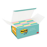 Post-it® Original Pads in Beachside Cafe Collection Colors, Value Pack, 1.38