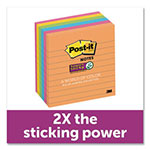 Post-it® Pads in Energy Boost Colors, Lined, 4 x 4, 90 Notes/Pad, 6 Pads/Pack view 5