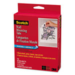 Scotch™ Precut Removable Mounting Tabs, Removable, Holds Up to 0.25 lb, 6 Tabs, Double-Sided, 0.5 x 0.75, Black, 480/Pack view 2