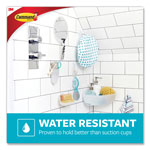 Command® Medium Bath Hooks Value Pack, Plastic, White, 3 lb Capacity, 6 Hooks and 6 Strips view 5