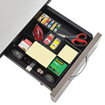 Post-it® Recycled Plastic Desk Drawer Organizer Tray, 12 Compartments, 11.75 x 10.5 to 16 x 1.63, Black view 2