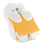 Post-it® Cat Notes Dispenser, For 3 x 3 Pads, White, Includes (2) Rio de Janeiro Super Sticky Pop-up Pad view 1