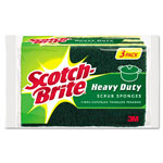 Scotch Brite® Heavy-Duty Scrub Sponge, 4.5 x 2.7, 0.6