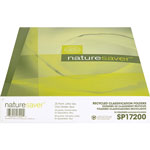 Nature Saver Classification Folders, w/ Fasteners, 1 Dividers, Letter, 10/Box, Beige view 4