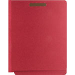 Nature Saver Classification Folder, End Tab, Letter, 2-Div, 10/BX, Red view 1
