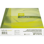 Nature Saver Classification Folder, End Tab, Letter, 2-Div, 10/BX, Green view 3