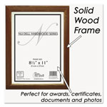 Nudell Plastics Solid Oak Hardwood Frame, 8-1/2 x 11, Walnut Finish view 3