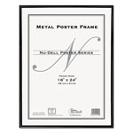 Nudell Plastics Metal Poster Frame, Plastic Face, 18 x 24, Black orginal image