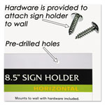 Nudell Plastics Clear Plastic Sign Holder, Wall Mount, 11 X 8 1/2 view 3