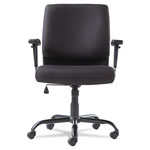 OIF Big and Tall Swivel/Tilt Mid-Back Chair, Supports up to 450 lbs., Black Seat/Black Back, Black Base view 5