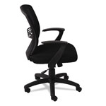 OIF Swivel/Tilt Mesh Mid-Back Task Chair, Supports up to 250 lbs., Black Seat/Black Back, Black Base view 2