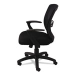 OIF Swivel/Tilt Mesh Mid-Back Task Chair, Supports up to 250 lbs., Black Seat/Black Back, Black Base view 3