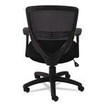 OIF Swivel/Tilt Mesh Mid-Back Task Chair, Supports up to 250 lbs., Black Seat/Black Back, Black Base view 4