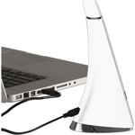 OttLite Wellness Desk Lamp - LED Bulb - Rechargeable Battery, USB Charging - Desk Mountable - White - for Home, Kitchen, Table view 2