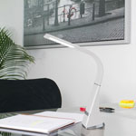 OttLite Wellness Desk Lamp - LED Bulb - Rechargeable Battery, USB Charging - Desk Mountable - White - for Home, Kitchen, Table view 3