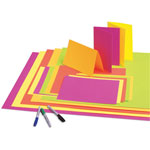 Riverside Paper Assorted Neon Color Poster Board, 22" x 28" view 1