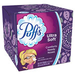 Puffs Ultra Soft Facial Tissue, White, 24 Cubes, 56 Sheets Per Cube, 1344 Sheets Total view 1