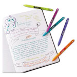 Papermate® InkJoy Retractable Gel Pen, Micro 0.5mm, Black Ink/Barrel, Dozen view 5