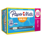 Papermate® InkJoy Retractable Gel Pen, Medium 0.7mm, Black Ink/Barrel, 36/Pack view 3