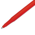 Papermate® Eraser Mate Stick Ballpoint Pen, Medium 1mm, Red Ink/Barrel, Dozen view 2