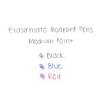 Papermate® Eraser Mate Stick Ballpoint Pen, Medium 1mm, Red Ink/Barrel, Dozen view 3