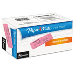Papermate® Pink Pearl Eraser, Rectangular, Medium, Elastomer, 24/Box view 1
