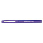 Papermate® Point Guard Flair Stick Porous Point Pen, Medium 0.7mm, Purple Ink/Barrel, Dozen view 3