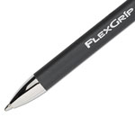 Papermate® FlexGrip Elite Retractable Ballpoint Pen, Medium 1mm, Black Ink/Barrel, Dozen view 2