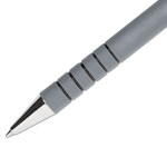 Papermate® FlexGrip Ultra Retractable Ballpoint Pen, 0.8mm, Black Ink, Gray/Black Barrel, Dozen view 2
