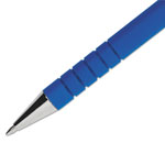 Papermate® FlexGrip Ultra Stick Ballpoint Pen, Fine 0.8mm, Blue Ink/Barrel, Dozen view 2